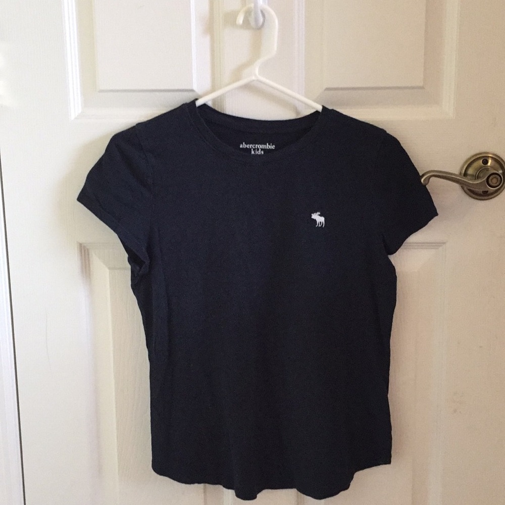 (Girls)15-16 Abercrombie kids blue icon tee